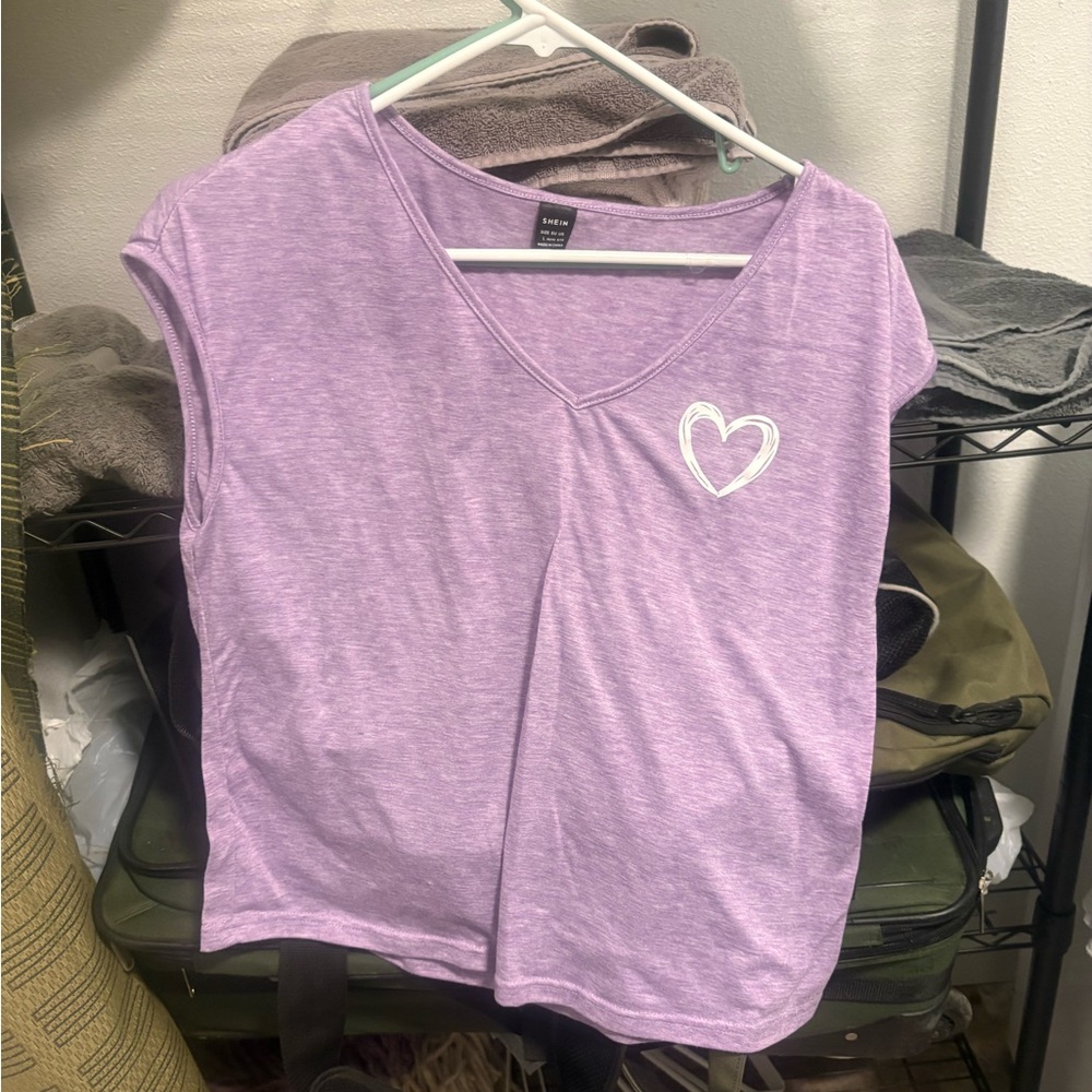 SHEIN Lavender Sleeveless Top